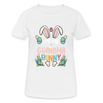 I'm The Grandma Bunny - Frauen T-Shirt atmungsaktiv - Weiß - Vorne - AI Model Female 172 dark (172cm)