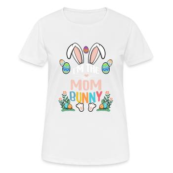 I'm The Mom Bunny - Women's Breathable T-Shirt - white - Front - AI Model Female 172 dark (172cm)