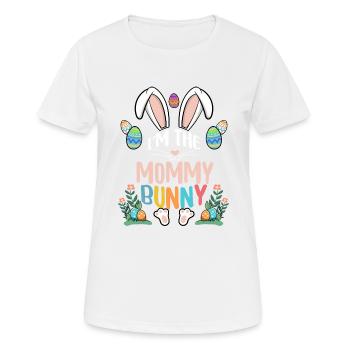 Je suis la maman lapin - T-shirt respirant Femme - blanc - Devant - AI Model Female 172 dark (172cm)