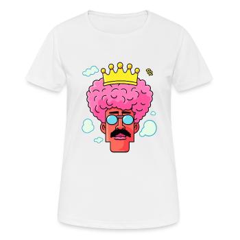 Der aktuelle queer Gay LGBTQ+ König Königin - Frauen T-Shirt atmungsaktiv - Weiß - Vorne - AI Model Female 172 dark (172cm)