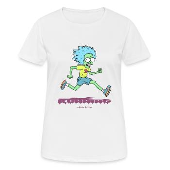Zombie Marathon : Course à pied - T-shirt respirant Femme - blanc - Devant - AI Model Female 172 dark (172cm)