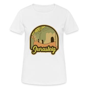Sentier du Jura - T-shirt respirant Femme - blanc - Devant - AI Model Female 172 dark (172cm)