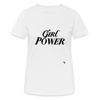 Encore du Girl Power - T-shirt respirant Femme - blanc - Devant - AI Model Female 172 dark (172cm)