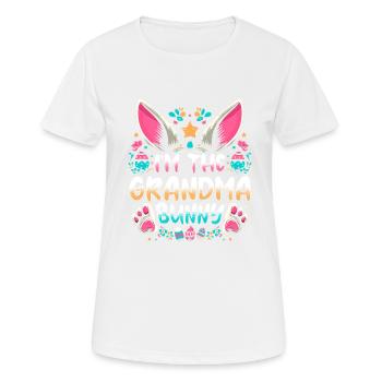 Je suis la grand-mère lapin - T-shirt respirant Femme - blanc - Devant - AI Model Female 172 dark (172cm)