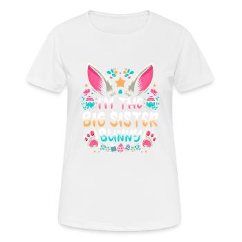 I'm The Big Sister Bunny - Frauen T-Shirt atmungsaktiv - Weiß - Vorne - AI Model Female 172 dark (172cm)