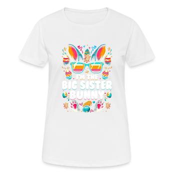 I'm The Big Sister Bunny - Frauen T-Shirt atmungsaktiv - Weiß - Vorne - AI Model Female 172 dark (172cm)