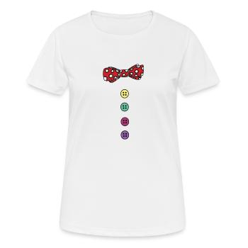 Costume de carnaval Carnaval Carnaval - T-shirt respirant Femme - blanc - Devant - AI Model Female 172 dark (172cm)