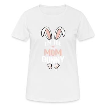 I'm The Mom Bunny - Frauen T-Shirt atmungsaktiv - Weiß - Vorne - AI Model Female 172 dark (172cm)