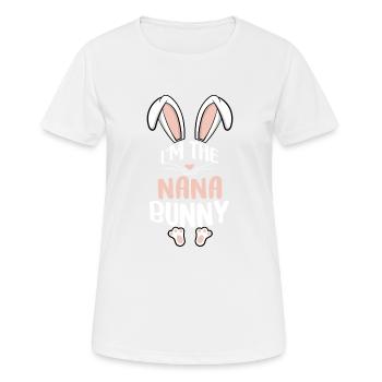 Je suis le lapin Nana - T-shirt respirant Femme - blanc - Devant - AI Model Female 172 dark (172cm)