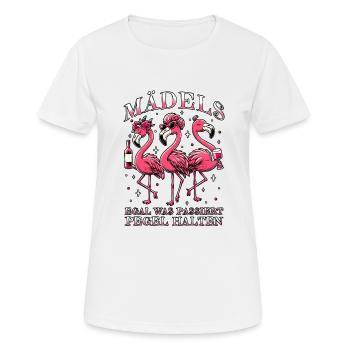Girls, no matter what, keep the level - Women's Breathable T-Shirt - white - Front - AI Model Female 172 dark (172cm)