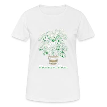 Monstera Mom - Frauen T-Shirt atmungsaktiv - Weiß - Vorne - AI Model Female 172 dark (172cm)