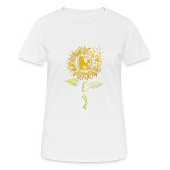 Maman caniche - T-shirt respirant Femme - blanc - Devant - AI Model Female 172 dark (172cm)