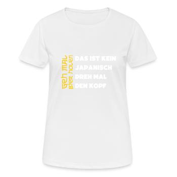 Geh mal Bier holen - Frauen T-Shirt atmungsaktiv - Weiß - Vorne - AI Model Female 172 dark (172cm)