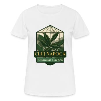 Botanischer Garten Cluj-Napoca - Rumänien - Frauen T-Shirt atmungsaktiv - Weiß - Vorne - AI Model Female 172 dark (172cm)