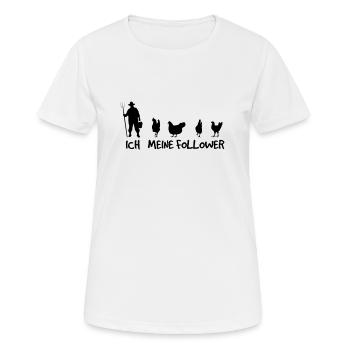 Bauernhof-Chic - Frauen T-Shirt atmungsaktiv - Weiß - Vorne - AI Model Female 172 dark (172cm)