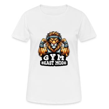 Hymne de l’Arène du Rugissement du Lion - T-shirt respirant Femme - blanc - Devant - AI Model Female 172 dark (172cm)