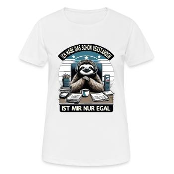 lustiger faLustiger Faultier Spruch Ich Habe Das S - Frauen T-Shirt atmungsaktiv - Weiß - Vorne - AI Model Female 172 dark (172cm)
