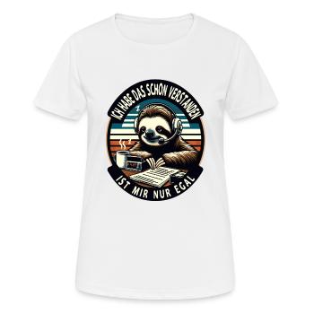 lustiger faLustiger Faultier Spruch Ich Habe Das S - Frauen T-Shirt atmungsaktiv - Weiß - Vorne - AI Model Female 172 dark (172cm)