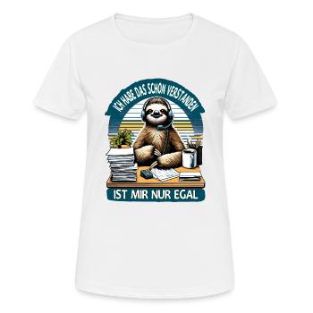 lustiger faLustiger Faultier Spruch Ich Habe Das S - Frauen T-Shirt atmungsaktiv - Weiß - Vorne - AI Model Female 172 dark (172cm)