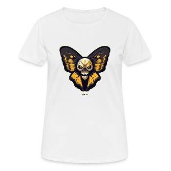 Papillon papillon papillon de papillon de nuit - T-shirt respirant Femme - blanc - Devant - AI Model Female 172 dark (172cm)