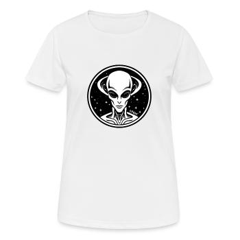 Supérieur, Magnifique, Propre Super Aliens - T-shirt respirant Femme - blanc - Devant - AI Model Female 172 dark (172cm)