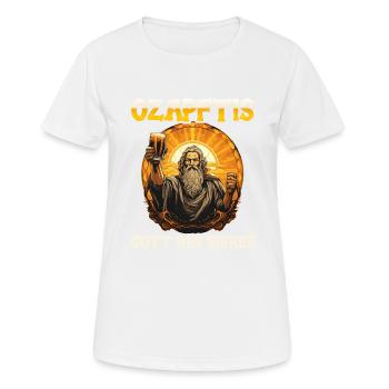 Beer Drinker Beer Lovers Booze Drink Party Beer - Women's Breathable T-Shirt - white - Front - AI Model Female 172 dark (172cm)