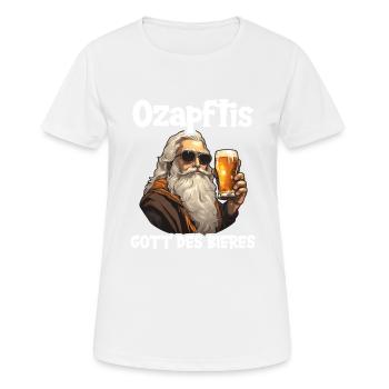 beer drinker beer lover drink drink party beer - Women's Breathable T-Shirt - white - Front - AI Model Female 172 dark (172cm)