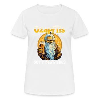 beer drinker beer lover drink drink party beer - Women's Breathable T-Shirt - white - Front - AI Model Female 172 dark (172cm)