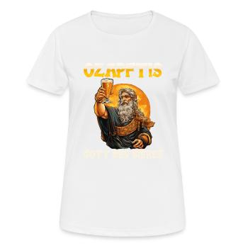 Beer Drinker Beer Lovers Booze Drink Party Beer - Women's Breathable T-Shirt - white - Front - AI Model Female 172 dark (172cm)