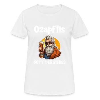 beer drinker beer lover drink drink party beer - Women's Breathable T-Shirt - white - Front - AI Model Female 172 dark (172cm)