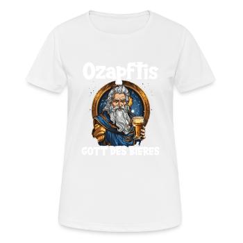 Beer Drinker Beer Lovers Booze Drink Party Beer - Women's Breathable T-Shirt - white - Front - AI Model Female 172 dark (172cm)