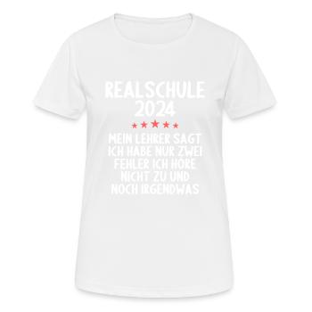 Lycée Jeunes Filles Lycée 2024 - T-shirt respirant Femme - blanc - Devant - AI Model Female 172 dark (172cm)