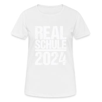 Lycée Jeunes Filles Lycée 2024 - T-shirt respirant Femme - blanc - Devant - AI Model Female 172 dark (172cm)
