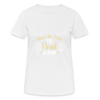 Designer floral Fleuriste Fleuriste Fleuriste - T-shirt respirant Femme - blanc - Devant - AI Model Female 172 dark (172cm)