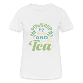 Designer floral Fleuriste Fleuriste Fleuriste - T-shirt respirant Femme - blanc - Devant - AI Model Female 172 dark (172cm)