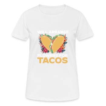 Designer floral Fleuriste Fleuriste Fleuriste - T-shirt respirant Femme - blanc - Devant - AI Model Female 172 dark (172cm)