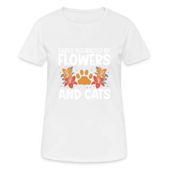 Designer floral Fleuriste Fleuriste Fleuriste - T-shirt respirant Femme - blanc - Devant - AI Model Female 172 dark (172cm)