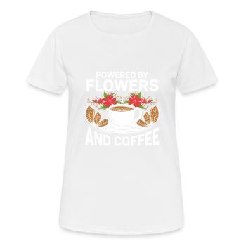Designer floral Fleuriste Fleuriste Fleuriste - T-shirt respirant Femme - blanc - Devant - AI Model Female 172 dark (172cm)