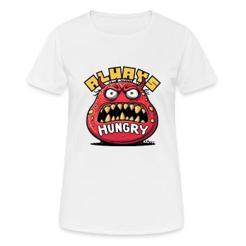 Le monstre toujours affamé - T-shirt respirant Femme - blanc - Devant - AI Model Female 172 dark (172cm)
