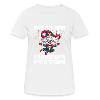 Karneval Kostüm Fasching Fastnacht - Frauen T-Shirt atmungsaktiv - Weiß - Vorne - AI Model Female 172 dark (172cm)