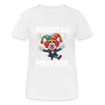 Costume de carnaval Carnaval Carnaval - T-shirt respirant Femme - blanc - Devant - AI Model Female 172 dark (172cm)