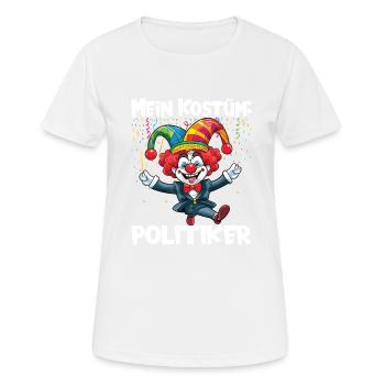 Costume de carnaval Carnaval Carnaval - T-shirt respirant Femme - blanc - Devant - AI Model Female 172 dark (172cm)