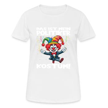Costume de carnaval Carnaval Carnaval - T-shirt respirant Femme - blanc - Devant - AI Model Female 172 dark (172cm)