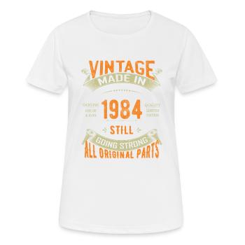 40th Birthday Vintage 1984 Classic Birthday 40 Yea - Women's Breathable T-Shirt - white - Front - AI Model Female 172 dark (172cm)