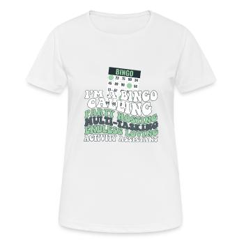 Fier de l’appréciation de l’assistant d’activité - T-shirt respirant Femme - blanc - Devant - AI Model Female 172 dark (172cm)