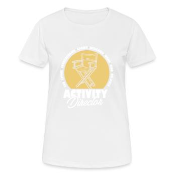 Fier directeur d’activité professionnel de l’appréciation - T-shirt respirant Femme - blanc - Devant - AI Model Female 172 dark (172cm)
