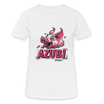 Humor Schweine Sau Parodie auf den Azubi - Frauen T-Shirt atmungsaktiv - Weiß - Vorne - AI Model Female 172 dark (172cm)