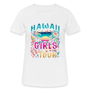 Hawaii Girls Tour - Women's Breathable T-Shirt - white - Front - AI Model Female 172 dark (172cm)