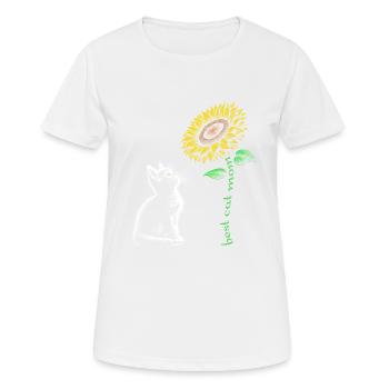 Best Cat Mom - Women's Breathable T-Shirt - white - Front - AI Model Female 172 dark (172cm)