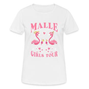 Visite des filles de Malle - T-shirt respirant Femme - blanc - Devant - AI Model Female 172 dark (172cm)